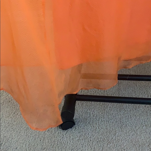 BCBG tangerine full length gown - Picture 5 of 5